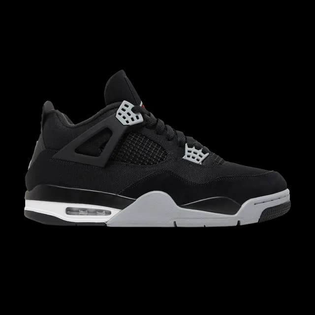 Jordan AJ4 Black Canvas